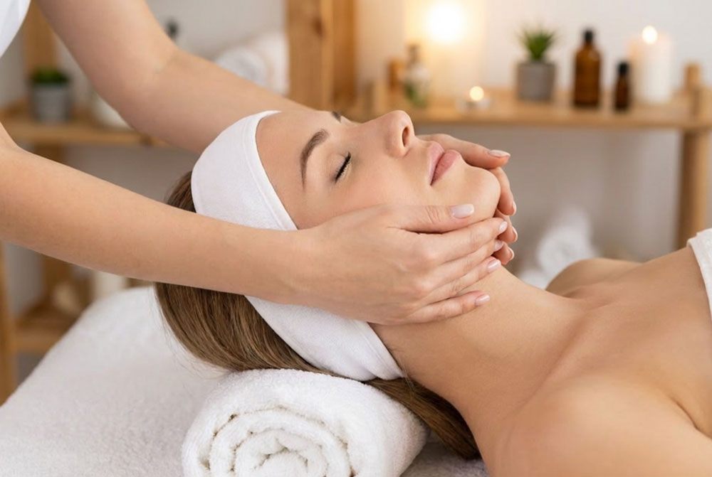 Gesichtsmassage Behandlung