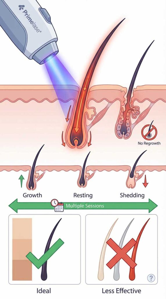 Wie funktioniert die dauerhafte Haarentfernung mit Laser?