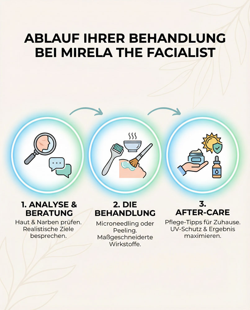 Ablauf Ihrer Aknebehandlung in München bei Mirela The Facialist