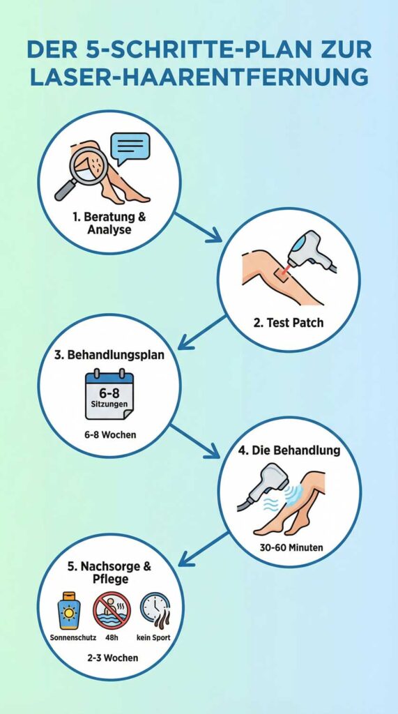 So läuft die Haarentfernung an Beinen und Armen bei uns ab