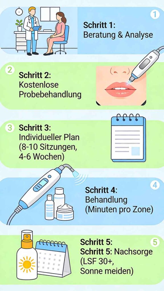 So läuft die Laser-Haarentfernung im Gesicht ab