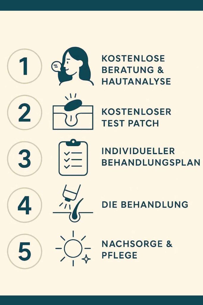 So läuft die dauerhafte Haarentfernung Intimbereich München bei uns ab